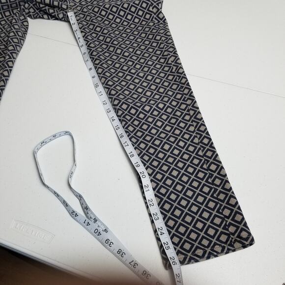 J Crew Blue Gray Geometric   Jeans Very Good! Size 28 - Picture 4 of 6